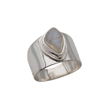 Pierścionek sygnet- Kamień Księżycowy i srebro (różne kamienie do wyboru)