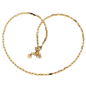 Naszyjnik - złoty Hematyt prostopadłościany i srebro złocone