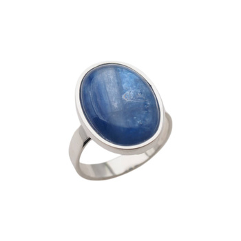 Pierścionek z owalnym Kyanitem w srebrze