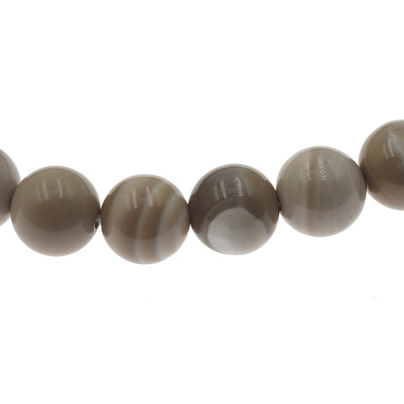 Bransoletka - Krzemień Pasiasty kulki 8mm