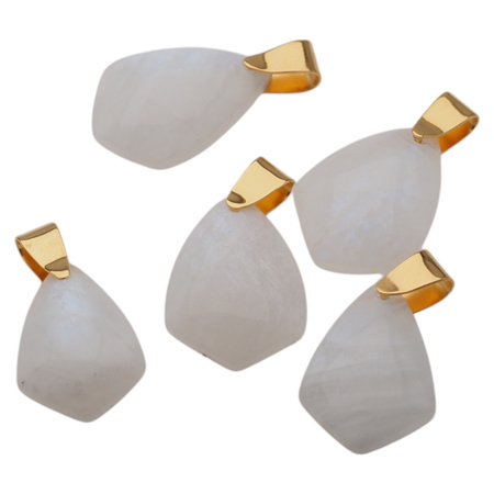 Zawieszka z Kamieniem Księżycowym w srebrze złoconym