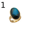 Pierścionek regulowany - Turkus z malachitem owalny w złoconym srebrze młotkowanym