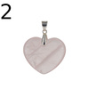 Zawieszka - Kwarc Różowy serce w srebrze
