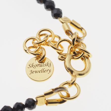 Bransoletka znak zodiaku baran - mix kamieni i srebro złocone