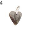 Zawieszka serce - Krzemień Pasiasty i srebro
