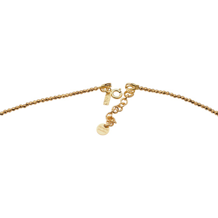 Naszyjnik urodzeniowy marzec - akwamaryn, złoty hematyt i srebro złocone