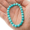 Bransoletka 19,5 cm na gumce - Amazonit kulki 8 mm