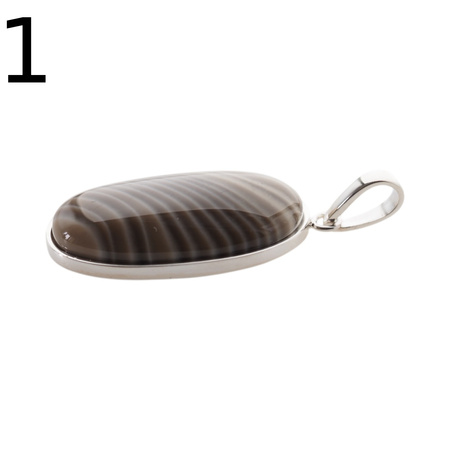 Zawieszka srebrna z Krzemieniem Pasiastym