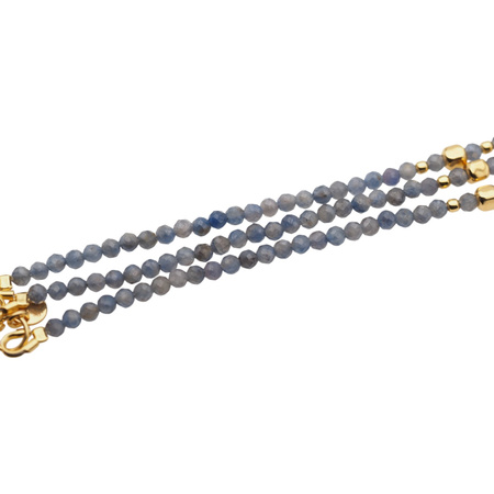 Bransoletka - Szafir fasetowane kulki 3mm