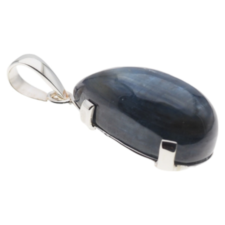 Srebrna zawieszka z Kyanitem – łza 25×13 mm