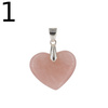Zawieszka - Kwarc Różowy serce w srebrze