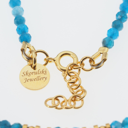 Naszyjnik - Apatyt, róg obfitości i srebro złocone