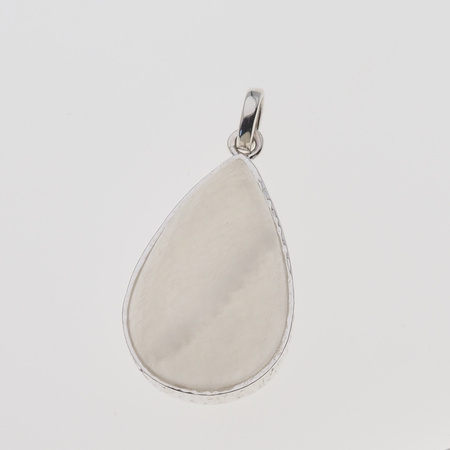 Zawieszka z Kamieniem Księżycowym w srebrze młotkowanym