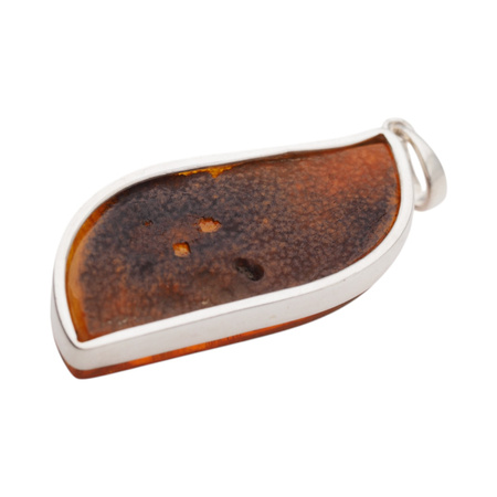 Zawieszka - Bursztyn i srebro
