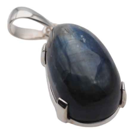 Srebrna zawieszka z Kyanitem – łza 25×13 mm