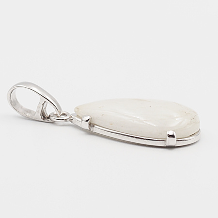 Zawieszka z Morganitem w srebrze rodowanym