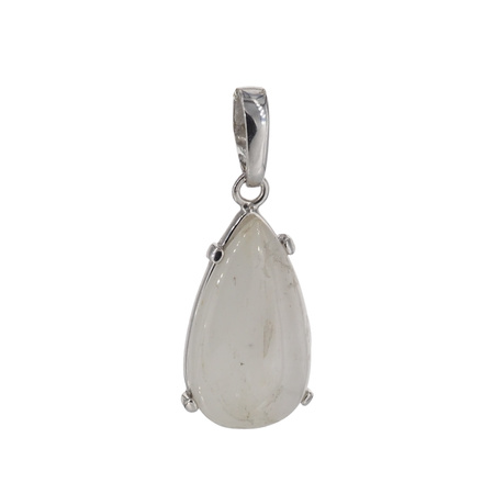 Zawieszka z Morganitem w srebrze rodowanym