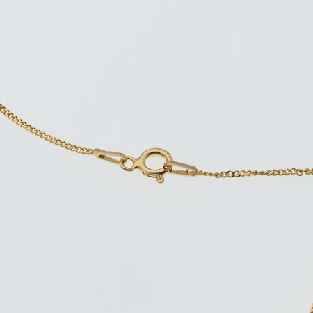 Naszyjnik srebrny złocony - Onyks łza na łańcuszku