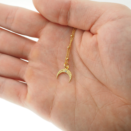 Naszyjnik z rogiem obfitości - srebro złocone