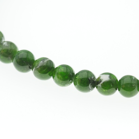 Bransoletka 18 cm - Diopsyd kulki 6-6,5 mm