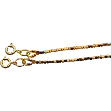 Bransoletka - Muszla kwiatek, Hematyt złoty i srebro złocone