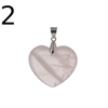 Zawieszka - Kwarc Różowy serce w srebrze