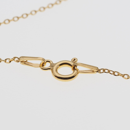 Naszyjnik serce z napisem - srebro złocone