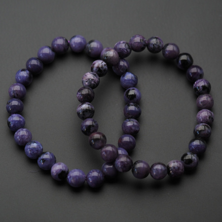 Bransoletka 19cm - Czaroit kulki 8mm