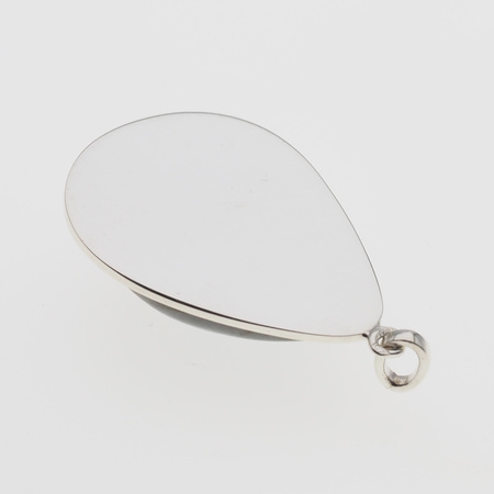 Zawieszka srebrna z labradorytem - łza