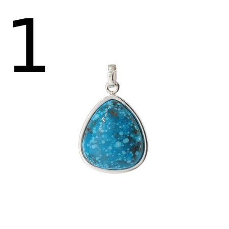 Zawieszka - Turkus łza w srebrze