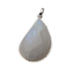 Zawieszka z Kamieniem Księżycowym w srebrze młotkowanym