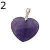 Zawieszka - Ametyst serce w srebrze
