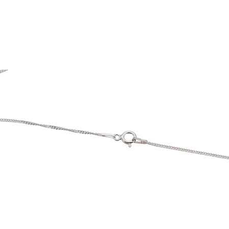 Naszyjnik srebrny z Lapisem Lazuli w kształcie prostokąta