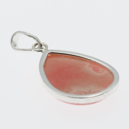 Zawieszka z Rodochrozytem w srebrze młotkowanym