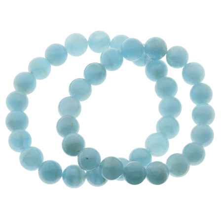 Bransoletka - Akwamaryn kulki 10mm
