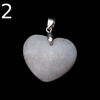 Zawieszka - Kamień Księżycowy serce w srebrze