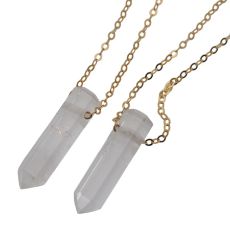 Naszyjnik - Kryształ Górski mały sopel na łańcuszku