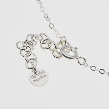 Naszyjnik - Turkus sopel na łańcuszku srebrnym