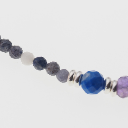 Bransoletka znak zodiaku strzelec - mix kamieni i srebro