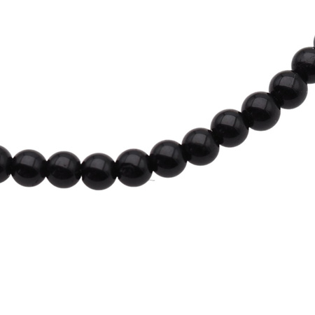 Bransoletka obfitości i ochrony - Cytryn, Turmalin czarny, koniczynka i srebro złocone