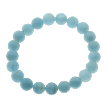 Bransoletka - Akwamaryn kulki 10mm