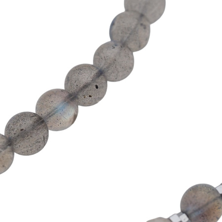 Naszyjnik z zawieszką - Labradoryt i srebro