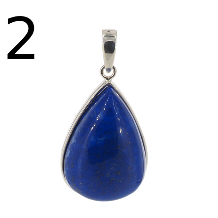 Zawieszka srebrna z Lapisem Lazuli - łza
