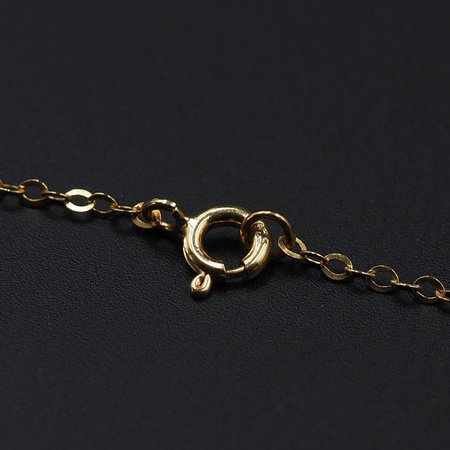 Naszyjnik - Kryształ Górski mały sopel w okuciu na łańcuszku