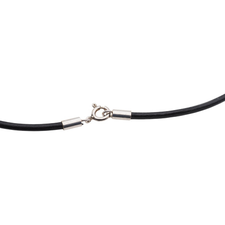 Naszyjnik  na rzemieniu - surowy Bursztyn mleczny