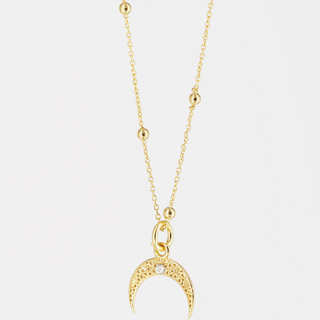 Naszyjnik z rogiem obfitości - srebro złocone