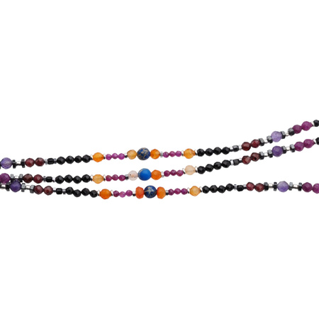 Bransoletka znak zodiaku baran - mix kamieni i srebro