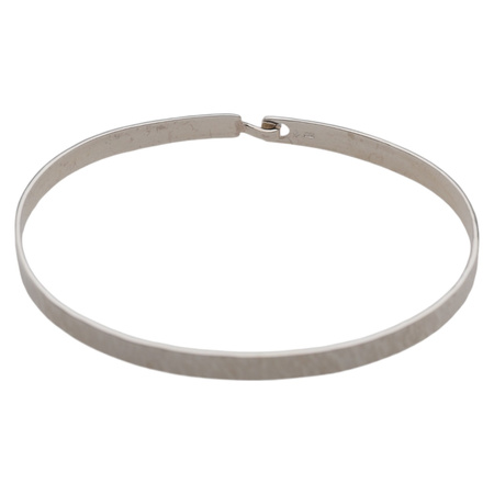 Bransoletka sztywna - srebro młotkowane