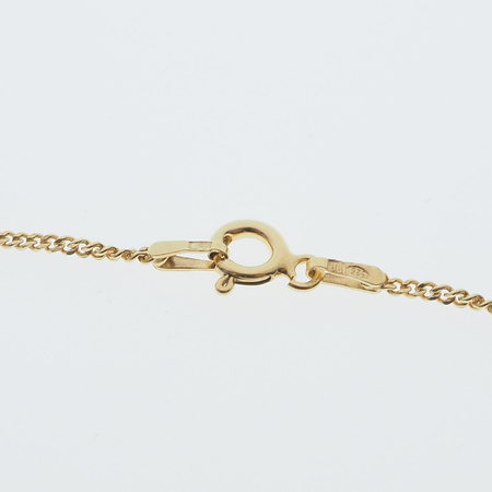 Naszyjnik z muszelką na łańcuszku - srebro złocone