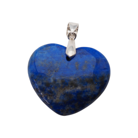 Zawieszka - Lapis Lazuli serce w srebrze